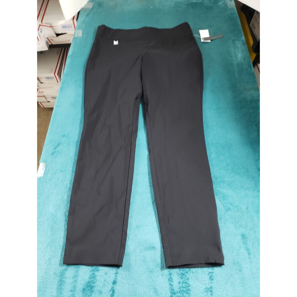 Preswick & Moore Dress Pants Size Petite Large Womens Black Pull On Ankle NWT